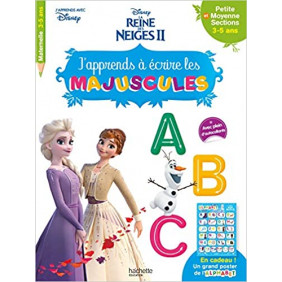 J'apprends à écrire les majuscules Disney La Reine des Neiges II - Petite et moyenne sections - Grand Format