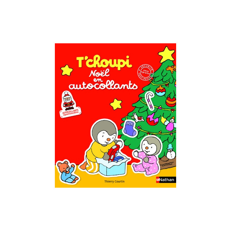 Noël en autocollants T'choupi - Grand Format