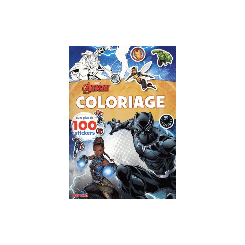 Marvel Avengers (Black Panther) - Avec plus de 100 stickers - Album
