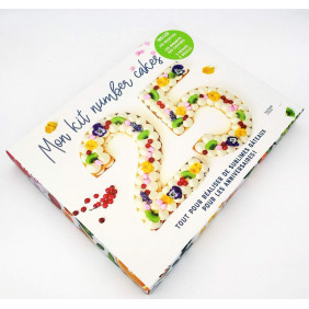 Mon kit number cakes - Coffret avec 10 recettes de number cakes, 1 douille et 5 poches à pâtisserie