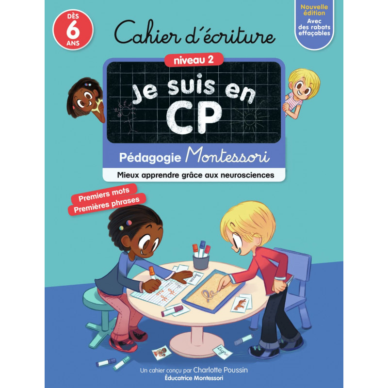 Cahier d'écriture Je suis en CP Niveau 2 - Edition 2022 - Grand Format - Dès 6 ans