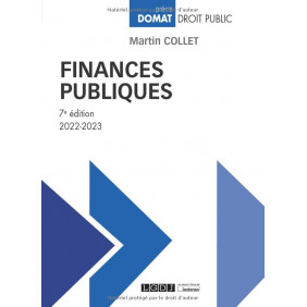 Finances publiques - Edition 2022-2023 - Grand Format - PRIX DU LIVRE JURIDIQUE