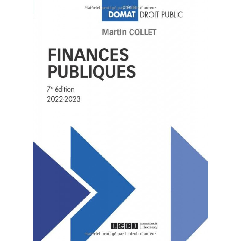 Finances publiques - Edition 2022-2023 - Grand Format - PRIX DU LIVRE JURIDIQUE