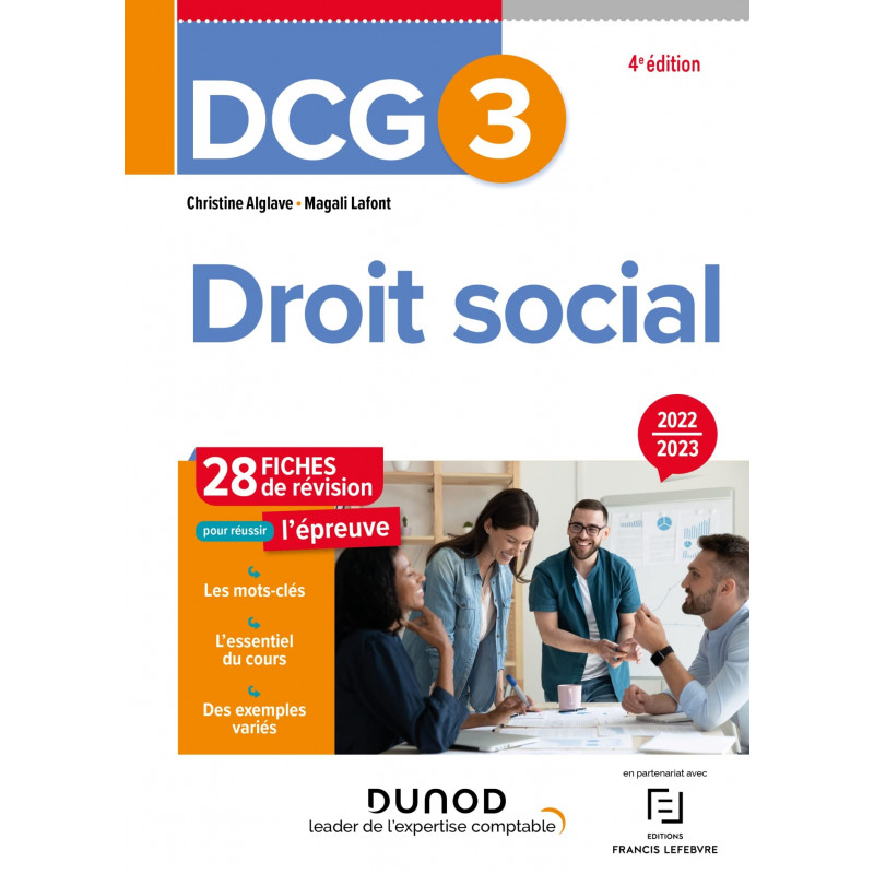 Droit social DCG 3 - 28 fiches de révision pour réussir l'épreuve - Edition 2022-2023 - Grand Format