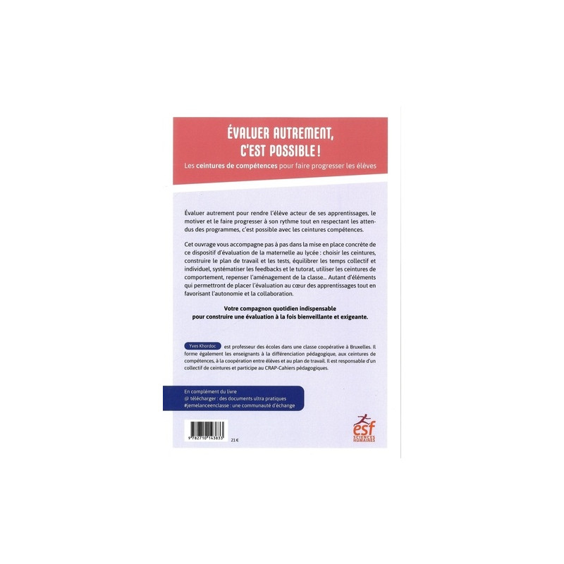 Evaluer autrement, c'est possible ! - Les ceintures de compétences pour faire progresser les élèves - Grand Format