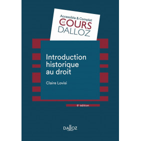 Introduction historique au droit - 6e édition - Grand Format - Librairie de France