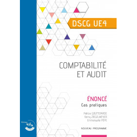 Comptabilité et audit DSCG UE4 - Enoncé - Edition 2022-2023 - Grand Format - Librairie de France