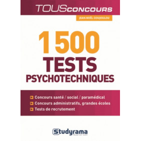 1 500 tests psychotechniques - Librairie de France