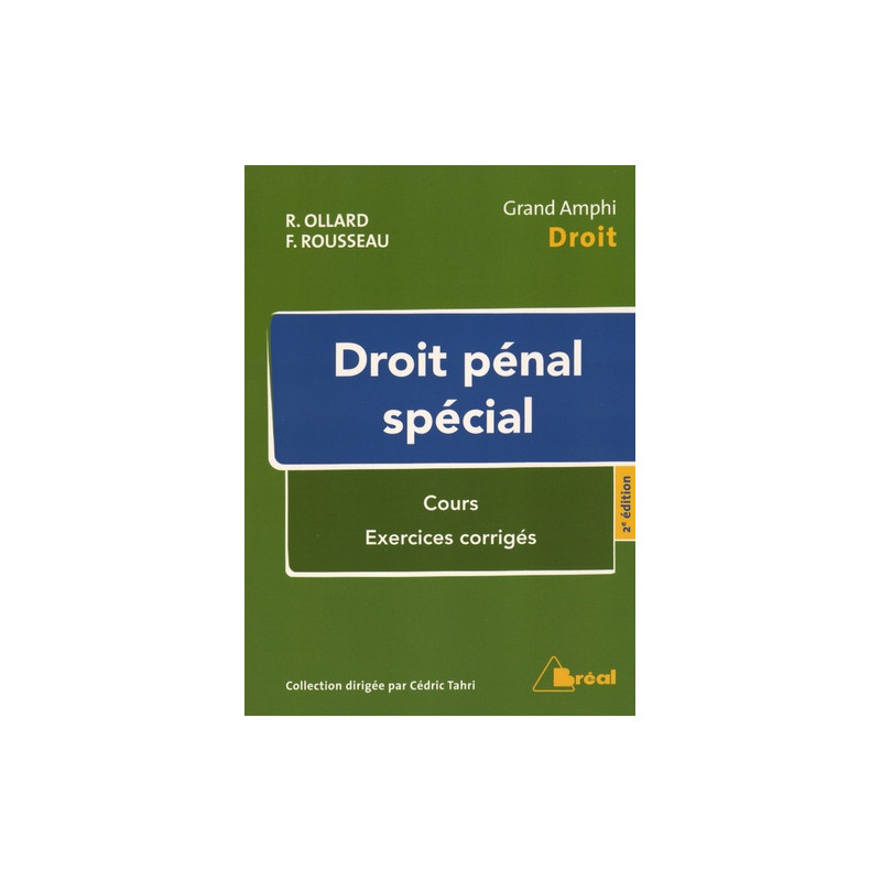 Droit pénal spécial
2e édition - Librairie de France