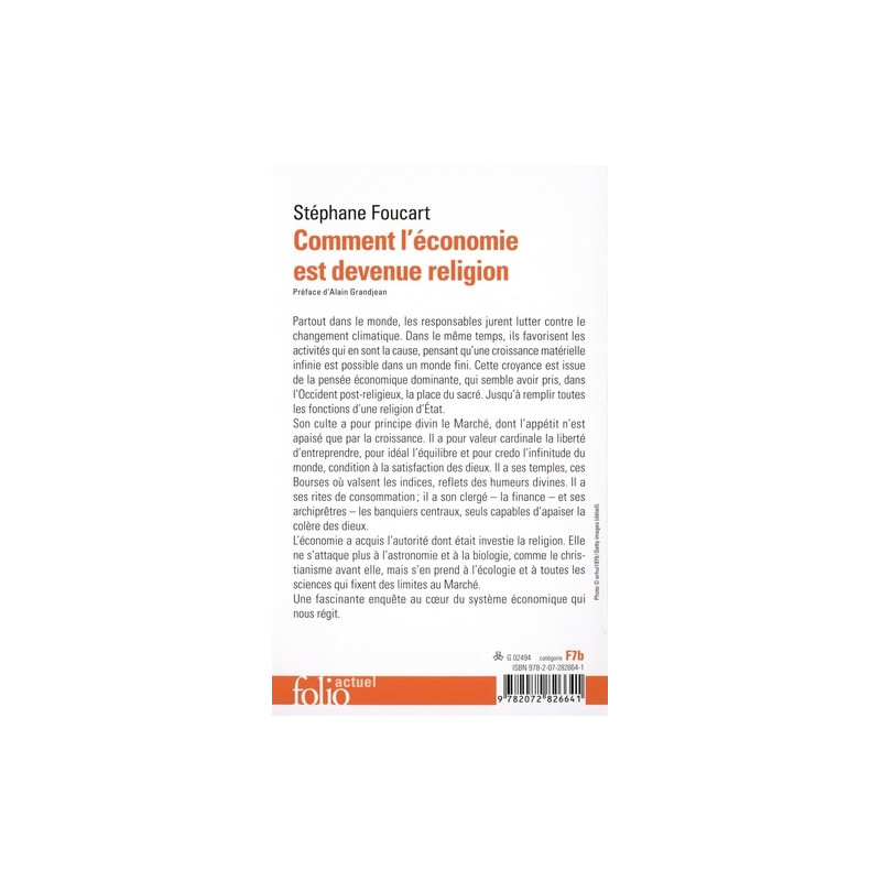 Comment l’économie est devenue religion - Des marchés et des dieux - Poche - Librairie de France