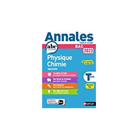 Physique-Chimie Tle Spécialité - Annales Sujets & corrigés - Grand Format
Edition 2023 - Librairie de France