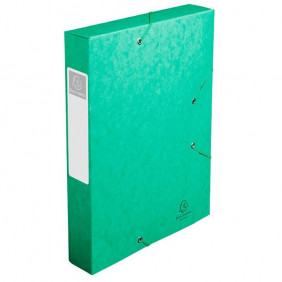 Boîte de classement CARTOBOX en carte lustrée 7/10ème, dos de 60 mm, couleur vert
