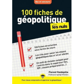100 fiches de géopolitique pour les nuls - Bac et concours - Grand Format
