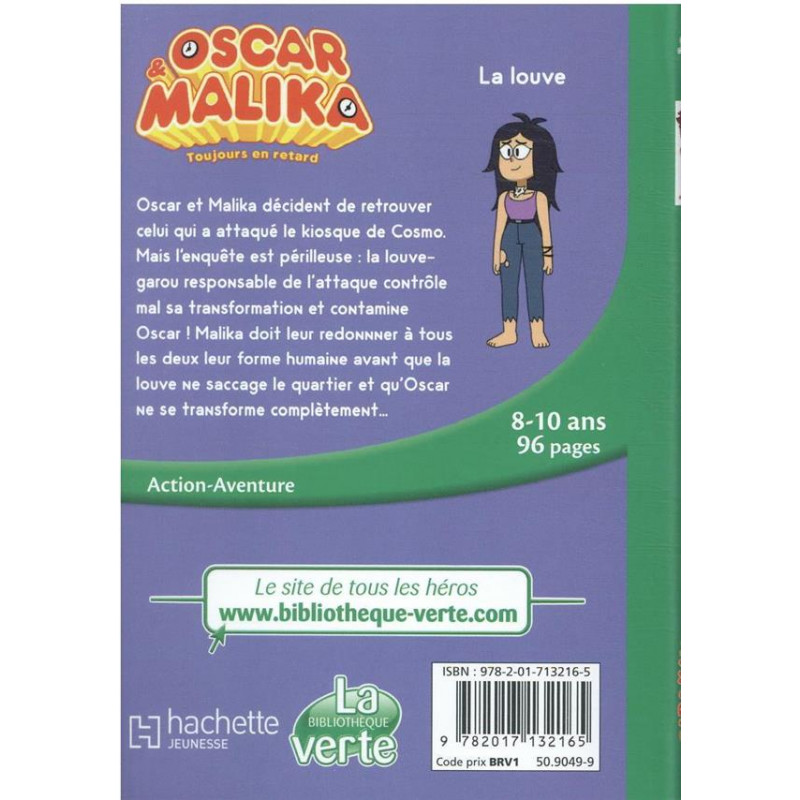 Oscar et Malika Tome 10 - La louve - Poche - Dès 8 ans - Librairie de France