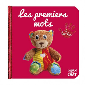 Bébé touche-à-tout - Les premiers mots - Imagier photo avec matières à toucher - Dès 12 mois