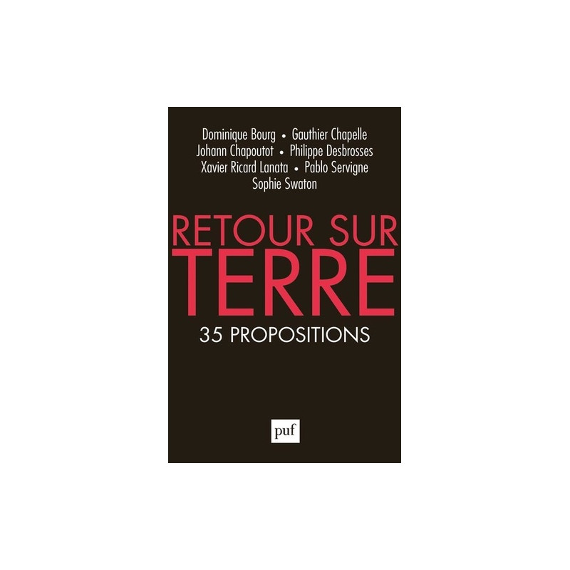 Retour sur Terre - 35 propositions - Poche - Librairie de France