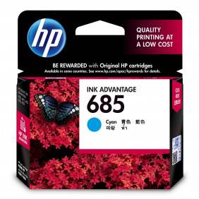 HP 685 Cyan Original Ink Advantage Cartridge CZ122A