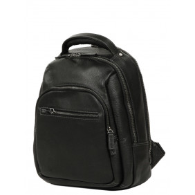 Sac à dos porte-ordinateur 30*36.5*18 cm cuir vachette graine noir
