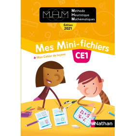 Méthode Heuristique Mathématiques CE1 - Mes mini-fichiers + mon cahier de leçons - Edition 2021 - Grand Format