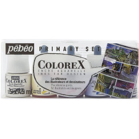 Lot de 5 encre primaire aquarelle colorex