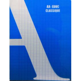 Cahier pique17*22 288P 70G polypro assortis Ax-Educ plus