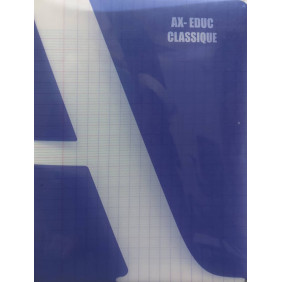 Cahier pique 17*22 96p seyes 90g violet polypro