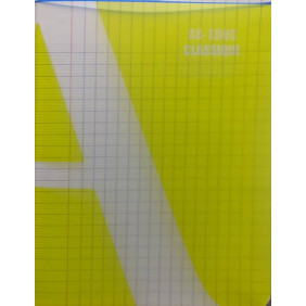 Cahier pique 17*22 288p seyes 70g polypro assortis