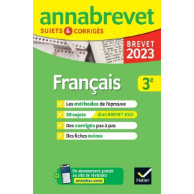 Français 3e - Sujets & corrigés - Grand Format - Librairie de France