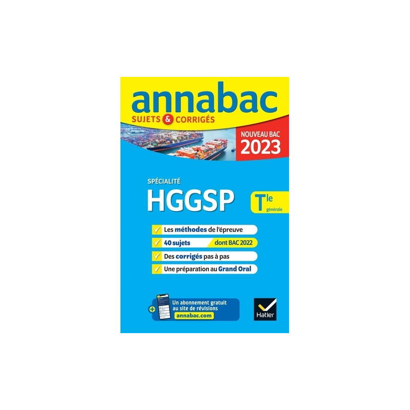 HGGSP spécialité Tle générale - Sujets & corrigés - Grand Format - Librairie de France