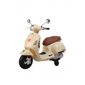 Moto électrique Vespa crème 6V - De 3 à 6 ans