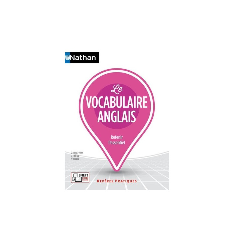 Le vocabulaire anglais - Grand Format - Librairie de France