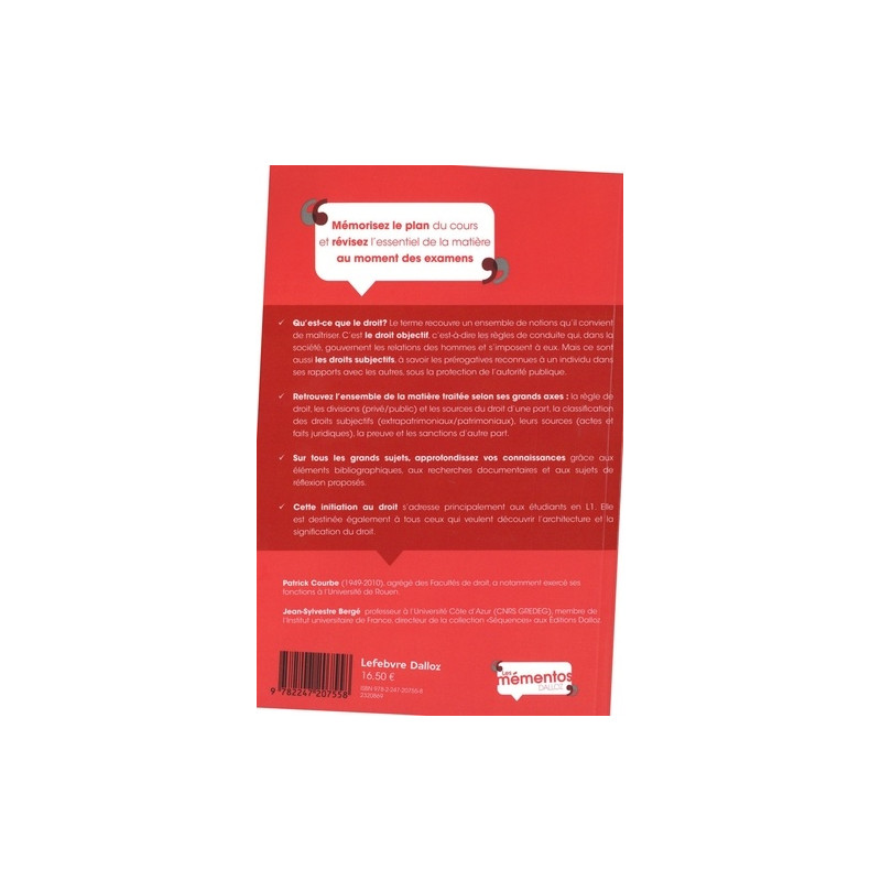 Introduction générale au droit - Grand Format - Librairie de France