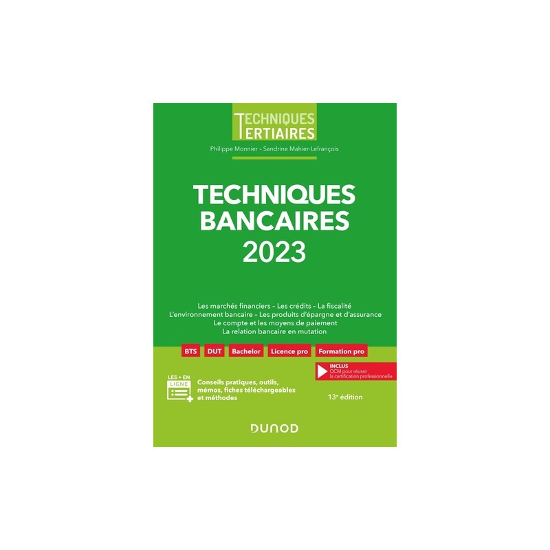 Techniques bancaires - Grand Format - Librairie de France