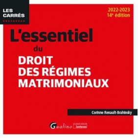 L'essentiel du droit des régimes matrimoniaux - Grand Format - Librairie de France