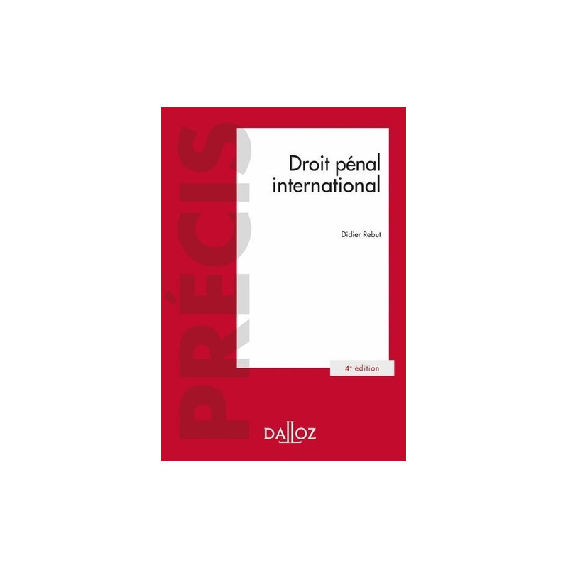 Droit pénal international - Grand Format - Librairie de France