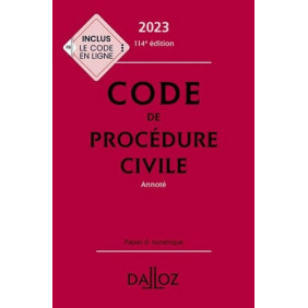 Code de procédure civile annoté - Grand Format - Librairie de France
