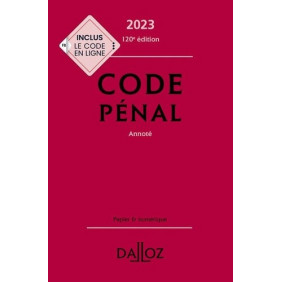 Code pénal annoté - Grand Format - Librairie de France