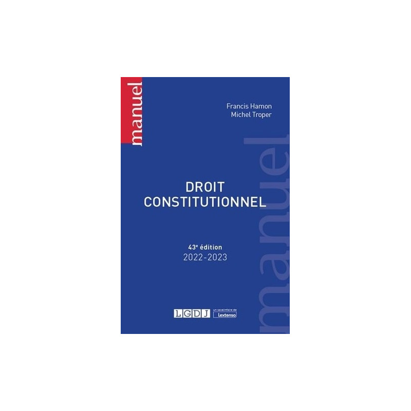 Droit constitutionnel - Grand Format - Librairie de France
