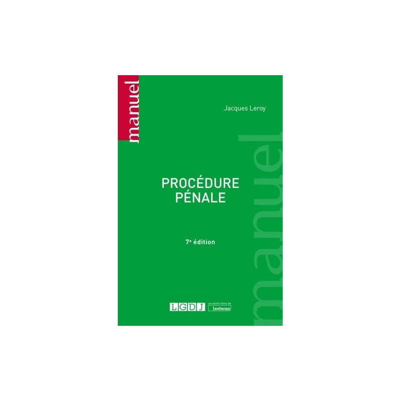 Procédure pénale - Grand Format - Librairie de France