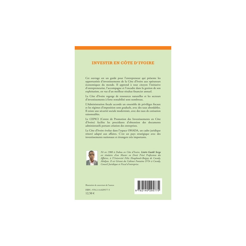 Investir en Côte d'Ivoire - Carrefour des entreprises - Librairie de France