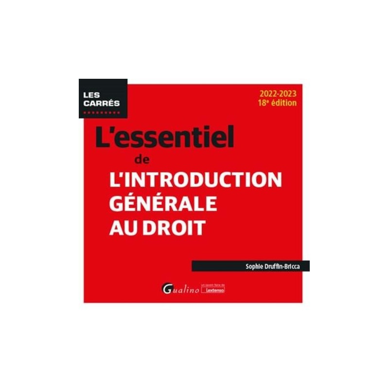 L'essentiel de l'introduction générale au droit - Grand Format - Librairie de France