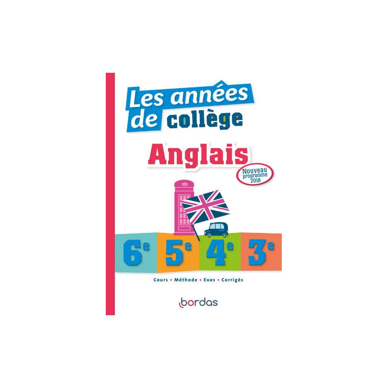 Les années de collège anglais 6e