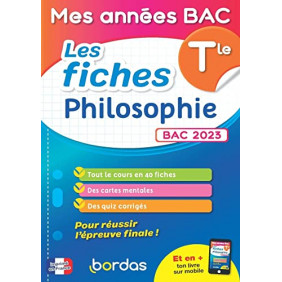 Les fiches Philosophie Tle - Grand Format
Edition 2023 - Librairie de France