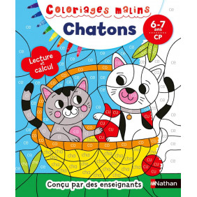 Chatons Lecture et calcul CP -  6/7 ans - Album  - Librairie de France