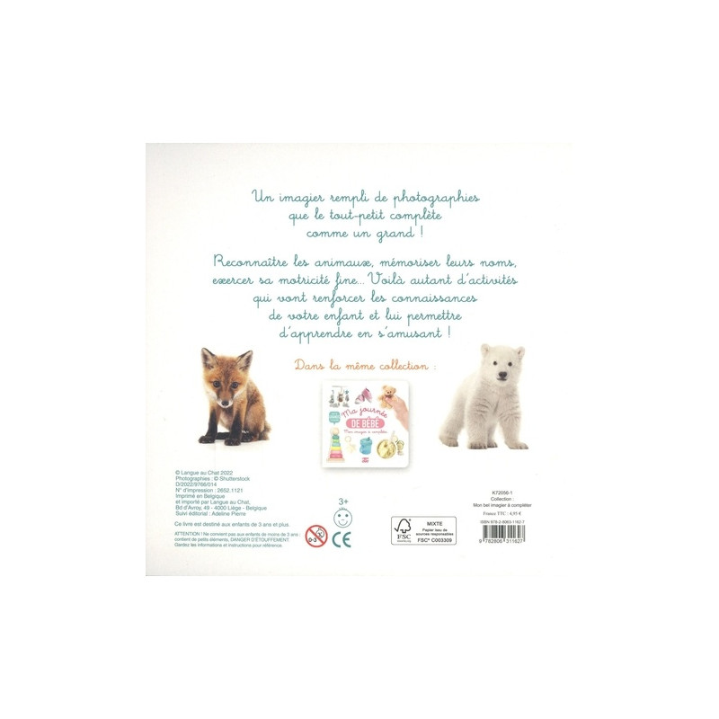 Les bébés animaux - Avec de grands stickers - 6-8 ans - Album - Librairie de France