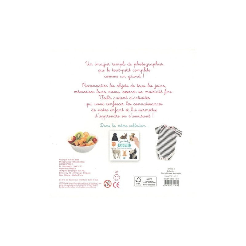 Ma journée de bébé - Avec de grands stickers - 6-8 ans - Album - Librairie de France