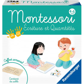 Jeu Educatif Montessori - Ecriture et quantités - Dès 4 ans - Librairie de France