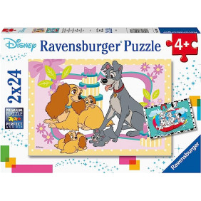 Puzzles 2x24 p - Les chiots Disney - Dès 4 ans - Librairie de France