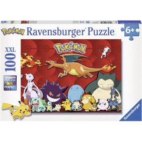 Puzzle 100 p XXL - Mes Pokémon préférés - Dès 6 ans - Librairie de France