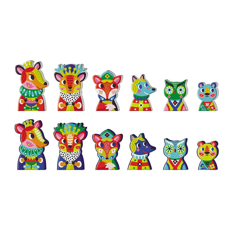 Jeu d'échecs - Avec 32 pièces en bois - Librairie de France